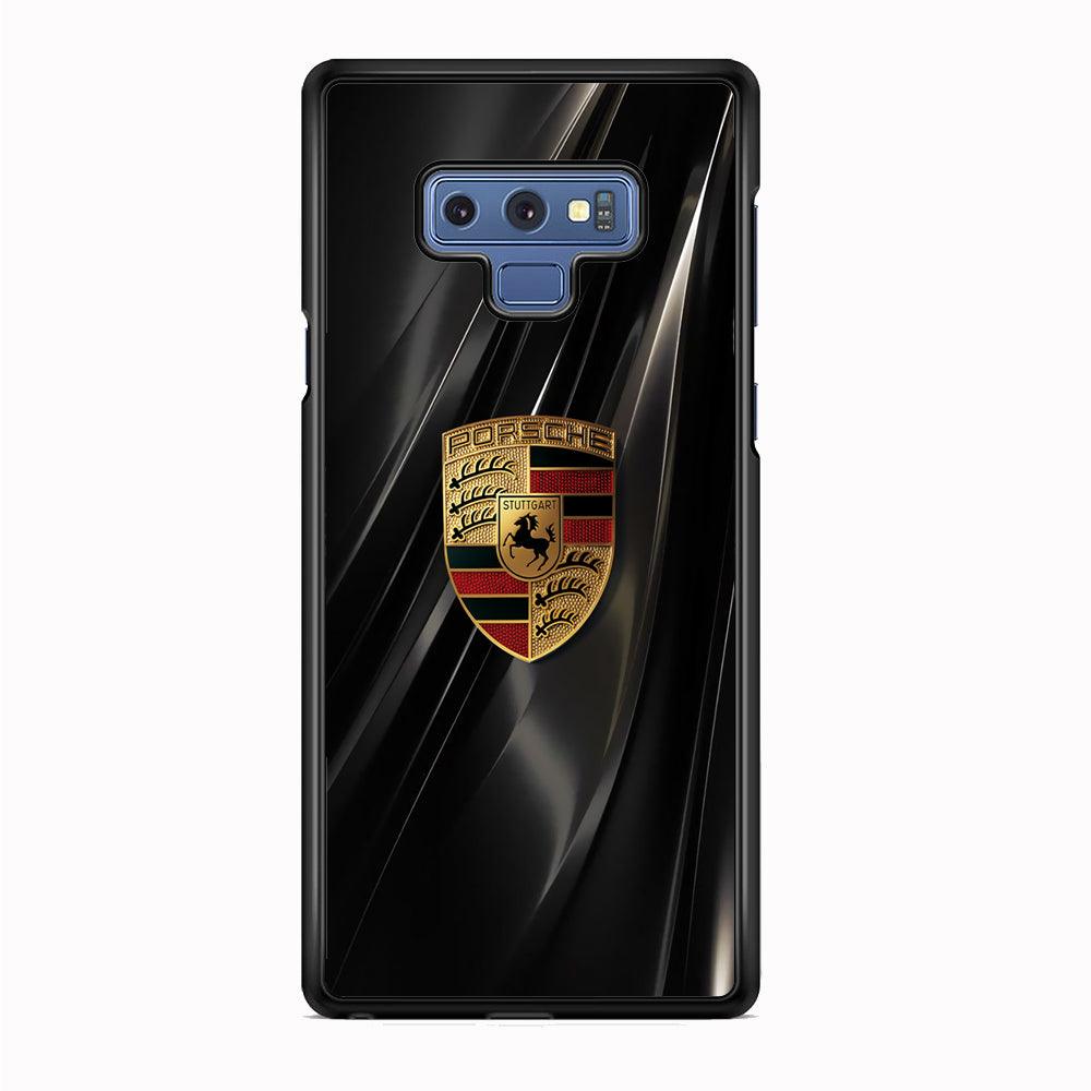 Porsche Gold in Black Samsung Galaxy Note 9 Case-Oxvistore