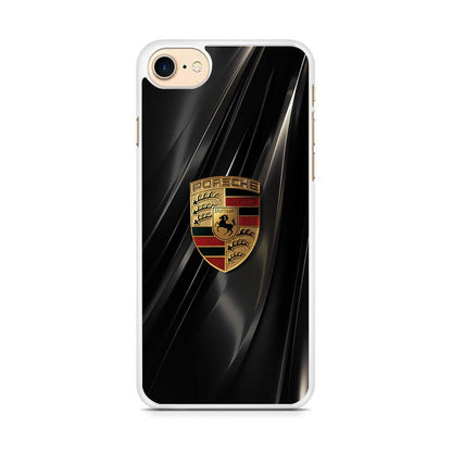 Porsche Gold in Black iPhone 7 Case-Oxvistore