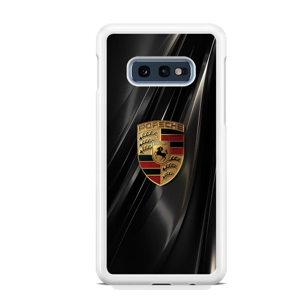 Porsche Gold in Black Samsung Galaxy S10E Case-Oxvistore