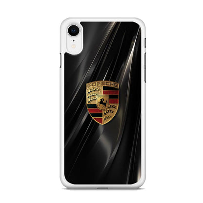 Porsche Gold in Black iPhone XR Case-Oxvistore