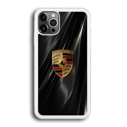 Porsche Gold in Black iPhone 12 Pro Case-Oxvistore