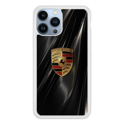 Porsche Gold in Black iPhone 13 Pro Case-Oxvistore