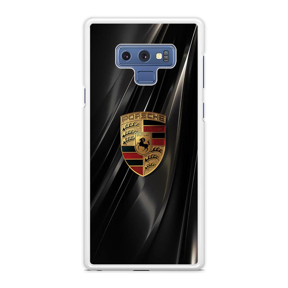 Porsche Gold in Black Samsung Galaxy Note 9 Case-Oxvistore