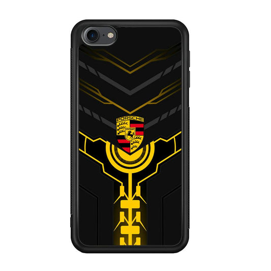Porsche Lightning Vibes iPod Touch 6 Case-Rubber Black (2D Case)-Oxvistore