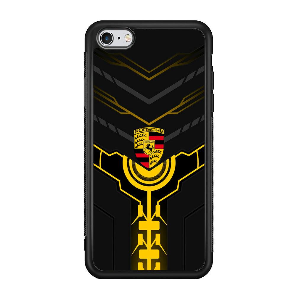 Porsche Lightning Vibes iPhone 6 Plus | 6s Plus Case-Rubber Black (2D Case)-Oxvistore