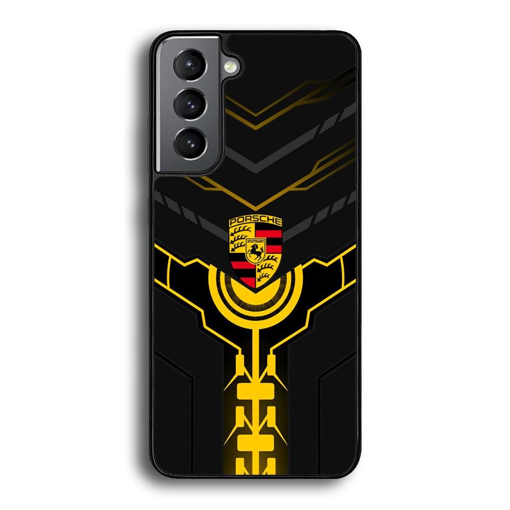 Porsche Lightning Vibes Samsung Galaxy S22 Plus Case-Rubber Black (2D Case)-Oxvistore