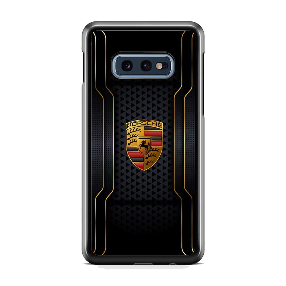 Porsche Line in Gold Samsung Galaxy S10E Case-Oxvistore