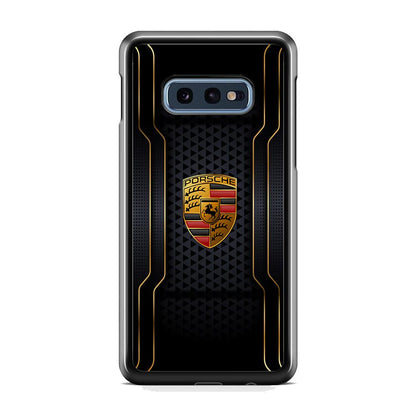 Porsche Line in Gold Samsung Galaxy S10E Case-Oxvistore