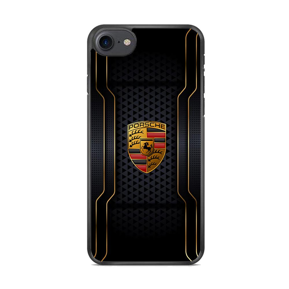 Porsche Line in Gold iPhone 8 Case-Oxvistore