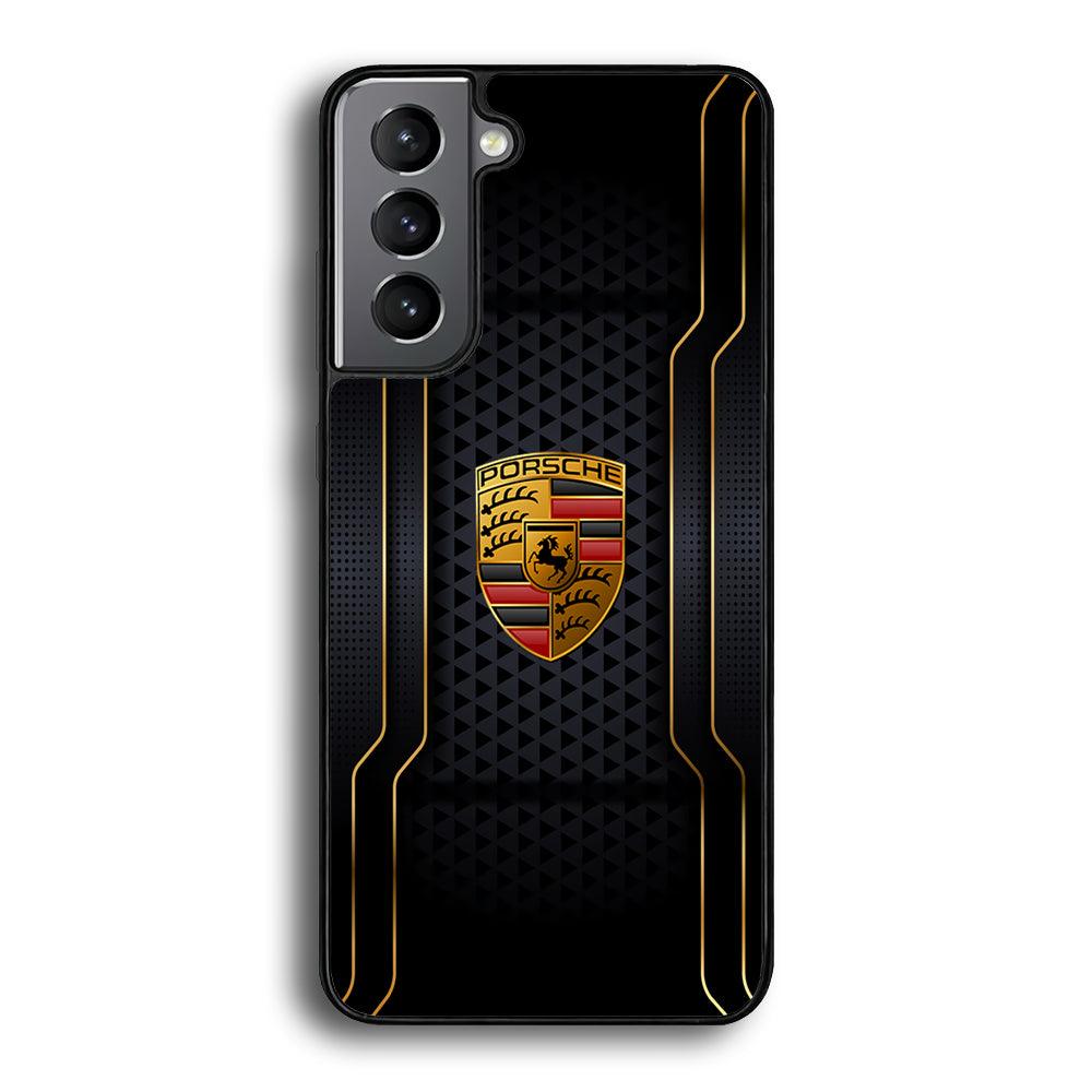 Porsche Line in Gold Samsung Galaxy S21 Plus Case-Oxvistore