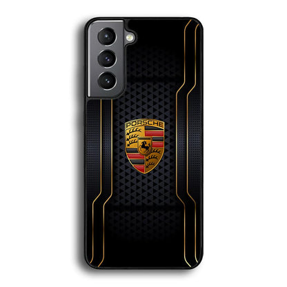 Porsche Line in Gold Samsung Galaxy S21 Plus Case-Oxvistore