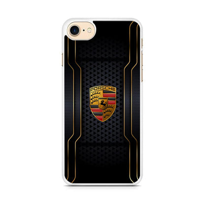 Porsche Line in Gold iPhone 7 Case-Oxvistore