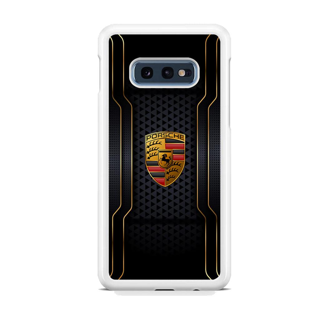 Porsche Line in Gold Samsung Galaxy S10E Case-Oxvistore