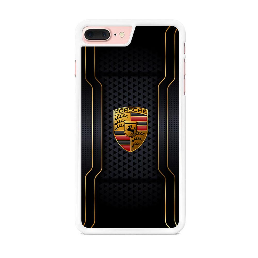 Porsche Line in Gold iPhone 8 Plus Case-Oxvistore