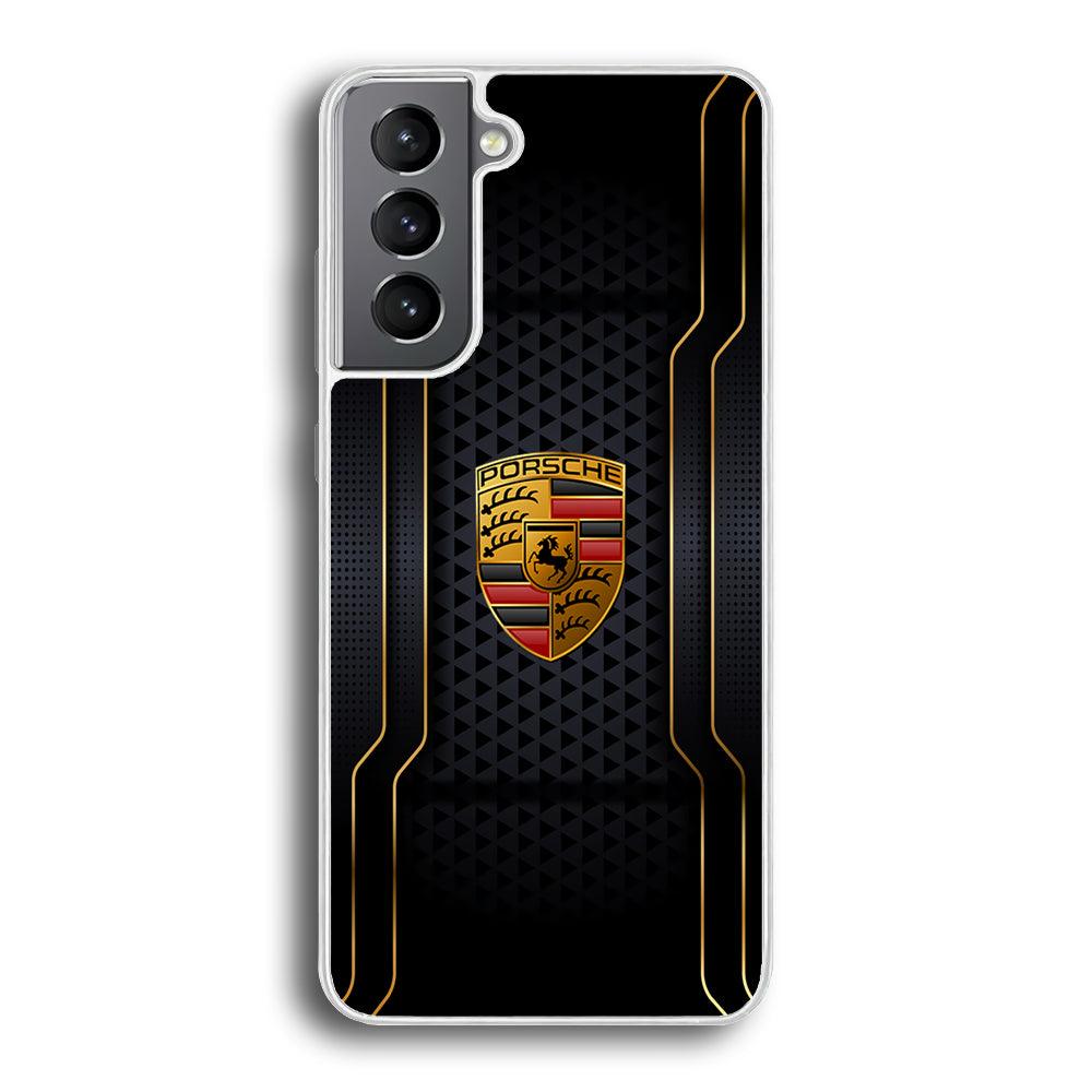 Porsche Line in Gold Samsung Galaxy S21 Plus Case-Oxvistore