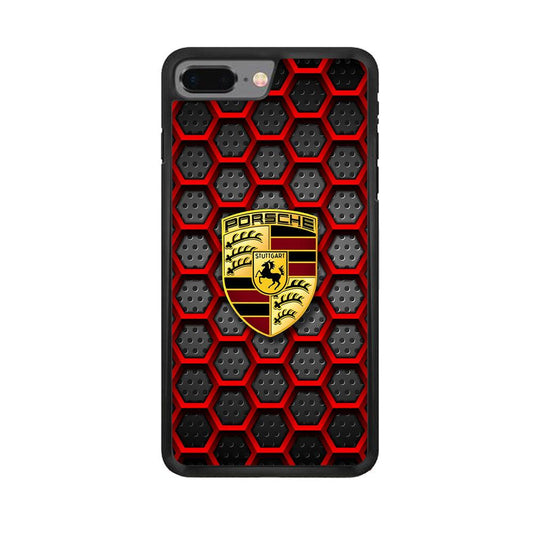 Porsche Red Hexagon iPhone 7 Plus Case-Oxvistore