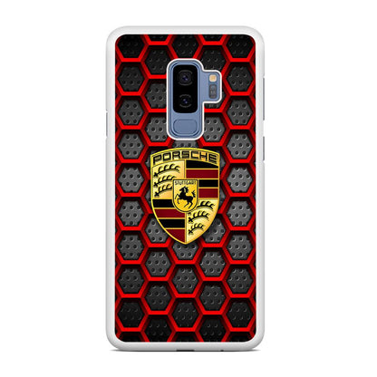 Porsche Red Hexagon Samsung Galaxy S9 Plus Case-Oxvistore