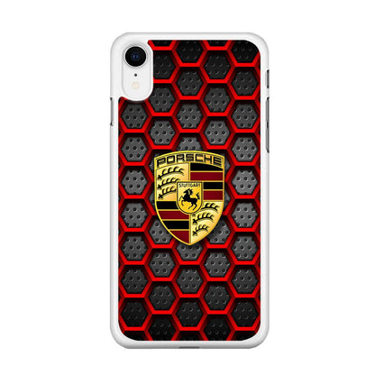 Porsche Red Hexagon iPhone XR Case-Oxvistore