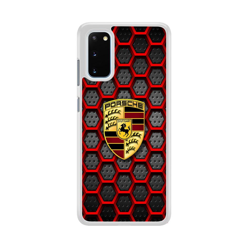 Porsche Red Hexagon Samsung Galaxy S20 Case-Oxvistore