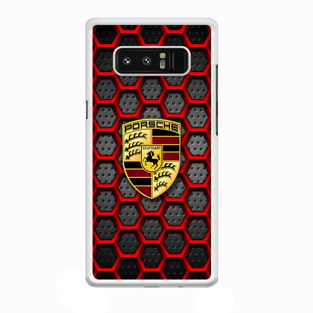 Porsche Red Hexagon Samsung Galaxy Note 8 Case-Oxvistore