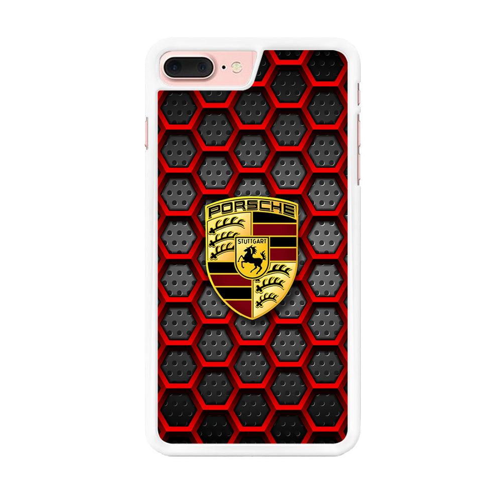 Porsche Red Hexagon iPhone 7 Plus Case-Oxvistore