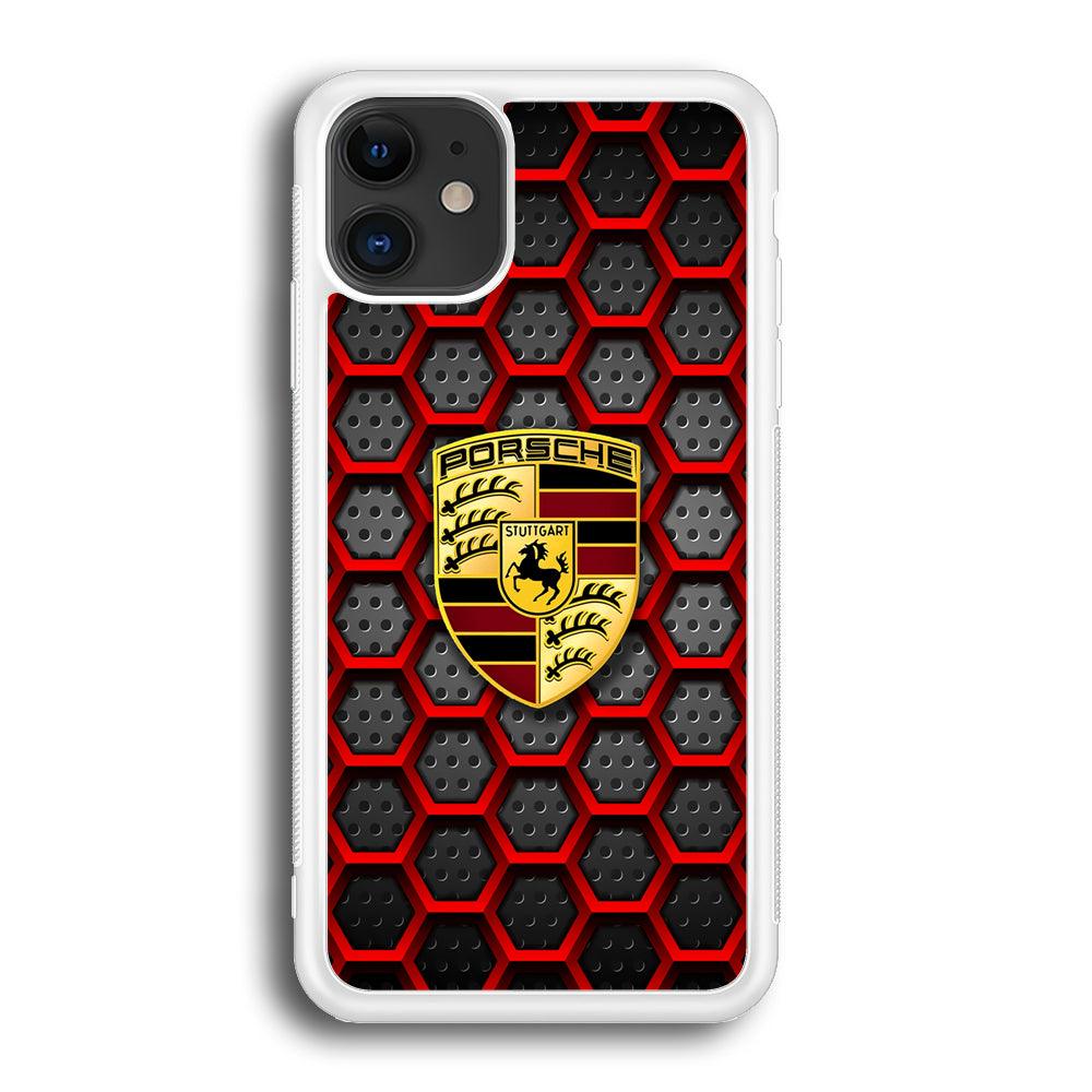 Porsche Red Hexagon iPhone 12 Case-Oxvistore