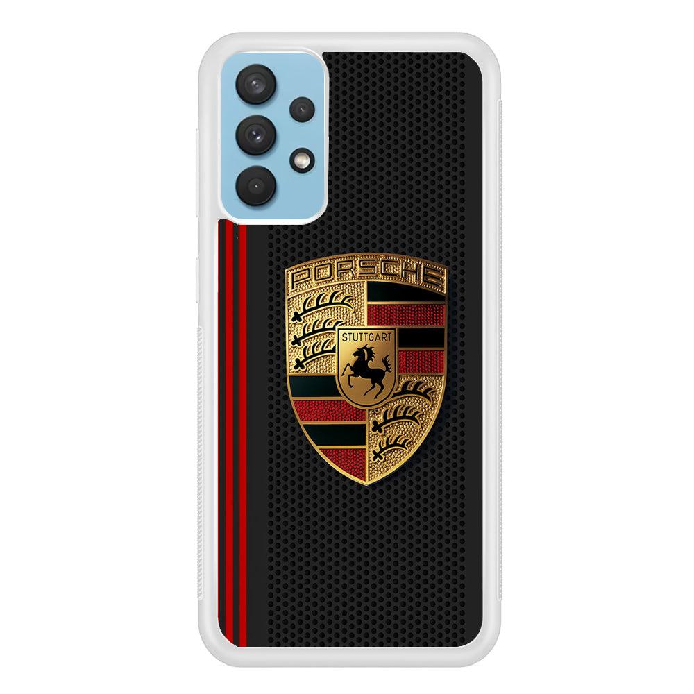 Porsche Steel 3D Lock Samsung Galaxy A32 Case-Oxvistore