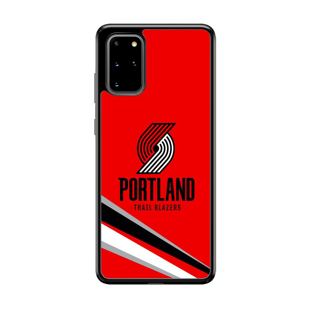 Portland Trail Blazers Alternate of Red Jersey Samsung Galaxy S20 Plus Case-Rubber Black (2D Case)-Oxvistore
