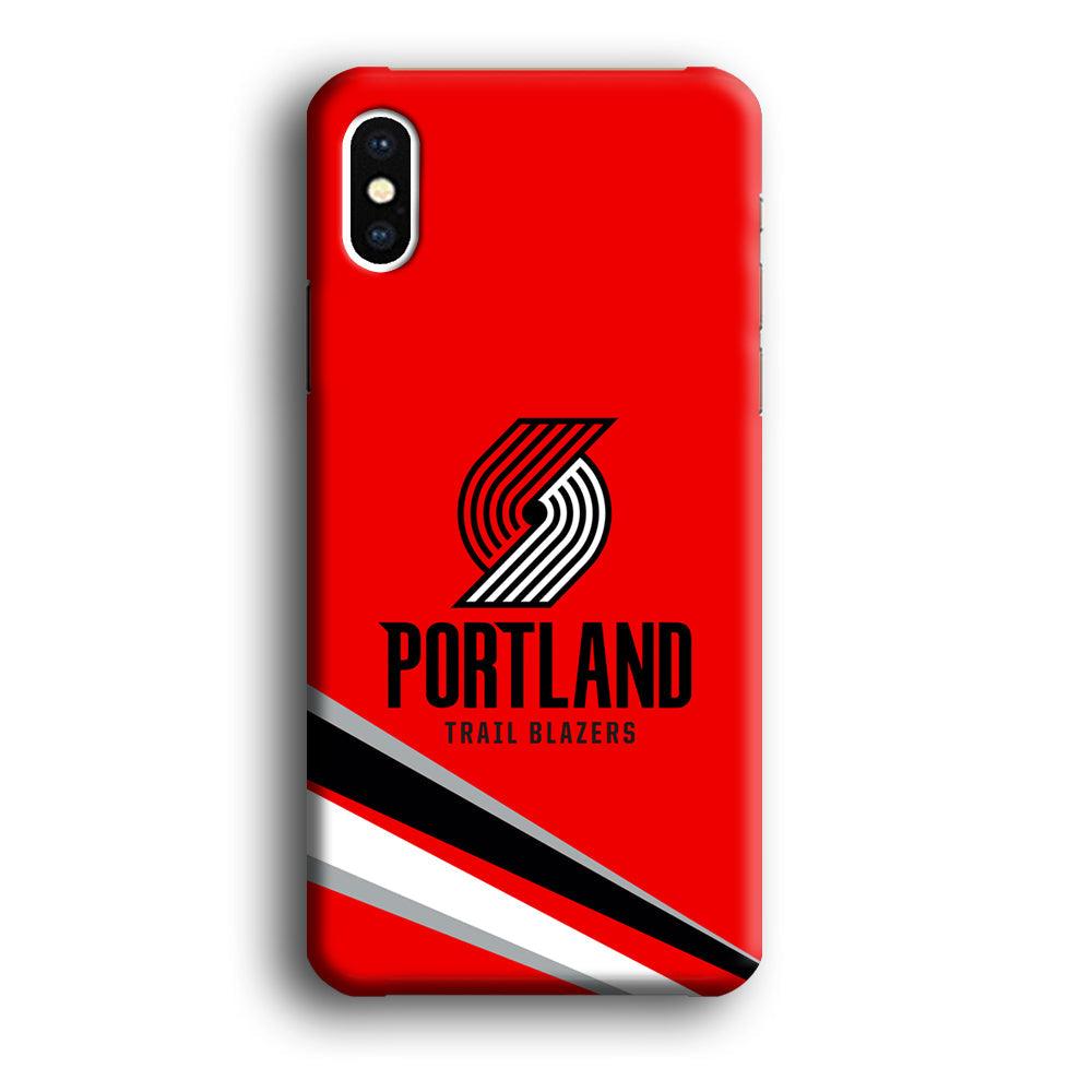 Portland Trail Blazers Alternate of Red Jersey iPhone Xs Max Case-Oxvistore