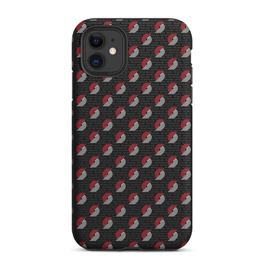 Portland Trail Blazers Pattern 2 in 1 Tough Phone Case