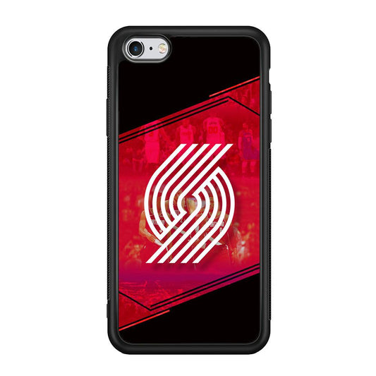 Portland Trail Blazers Silhouette on Red iPhone 6 Plus | 6s Plus Case-Oxvistore