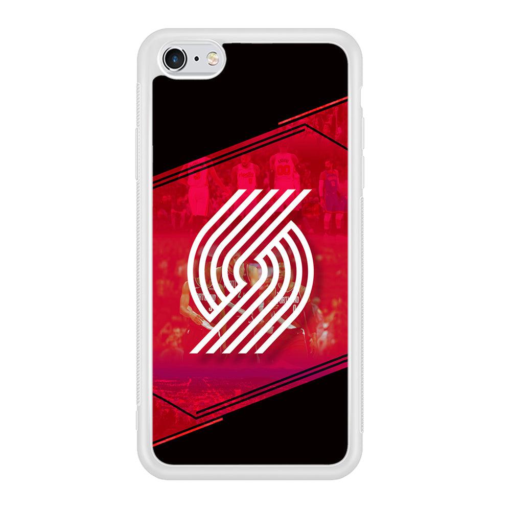 Portland Trail Blazers Silhouette on Red iPhone 6 Plus | 6s Plus Case-Oxvistore