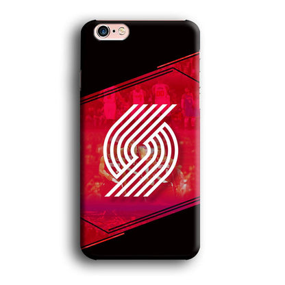 Portland Trail Blazers Silhouette on Red iPhone 6 Plus | 6s Plus Case-Oxvistore