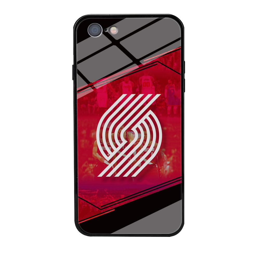 Portland Trail Blazers Silhouette on Red iPhone 6 | 6s Case-Oxvistore