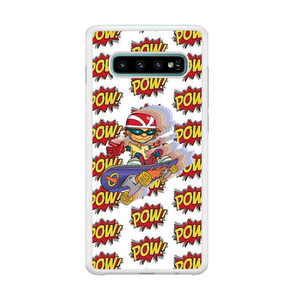 Pow Pow Skate Shadow Samsung Galaxy S10 Case-Oxvistore