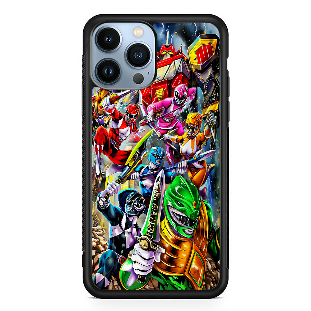 Power Rangers Squad 2D Rubber Phone Case