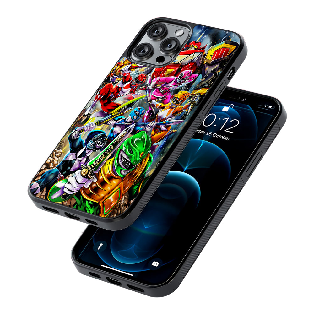 Power Rangers Squad 2D Rubber Phone Case