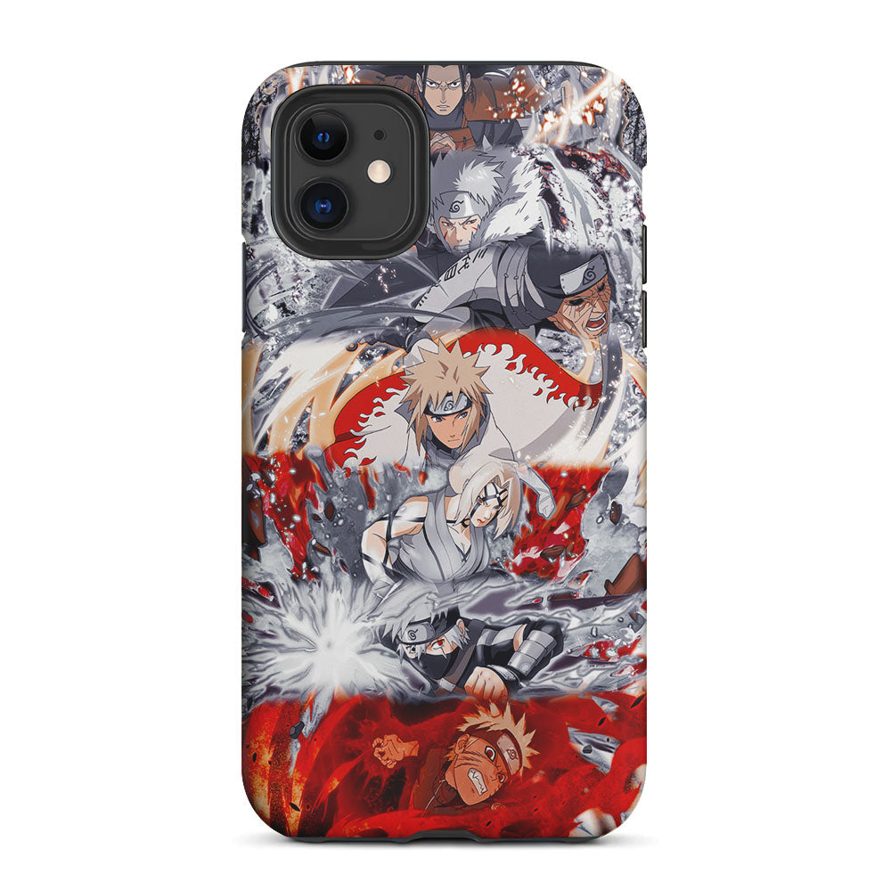 Powerful Techniques Seven Naruto Hokage 2 in 1 Tough Phone Case