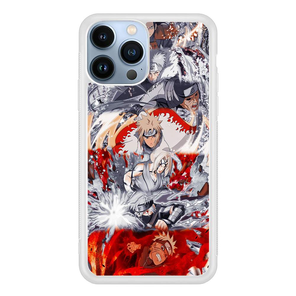 Powerful Techniques Seven Naruto Hokage 2D Rubber Phone Case