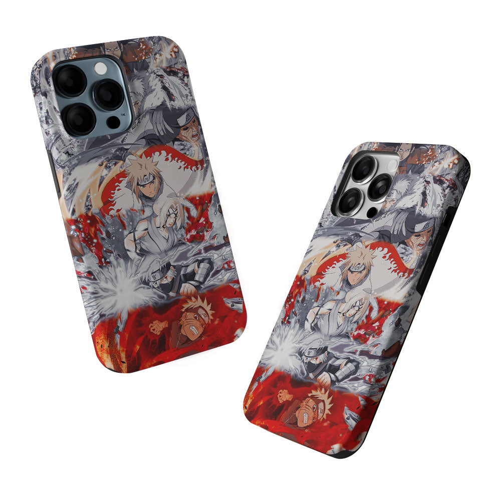 Powerful Techniques Seven Naruto Hokage 2 in 1 Tough Phone Case