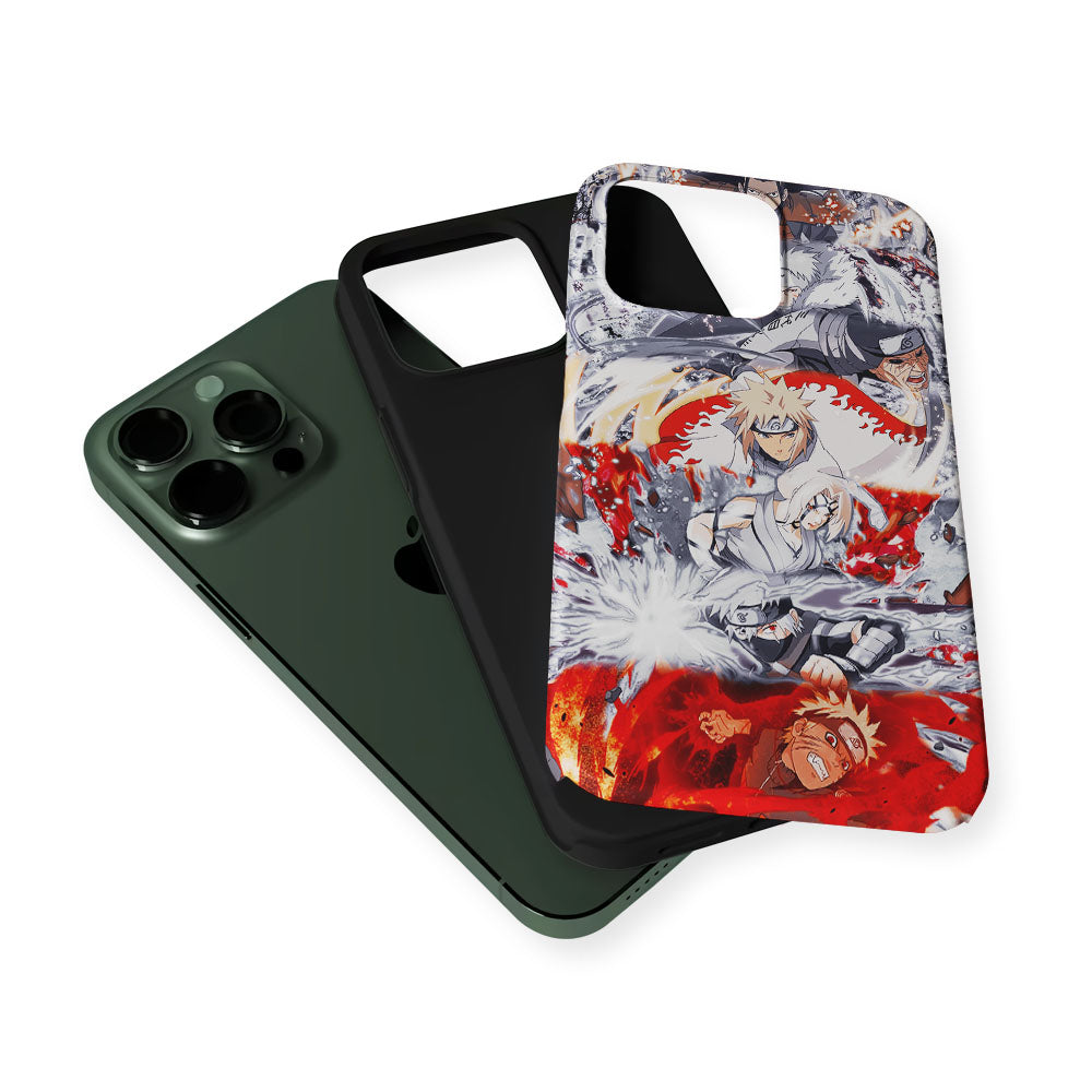 Powerful Techniques Seven Naruto Hokage 2 in 1 Tough Phone Case