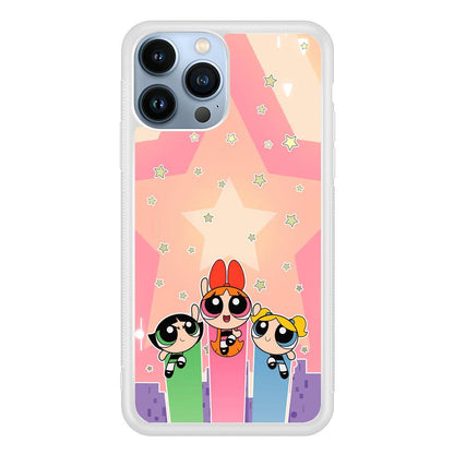 Powerpuff Girls Jump Into Universe iPhone 15 Pro Case-Oxvistore