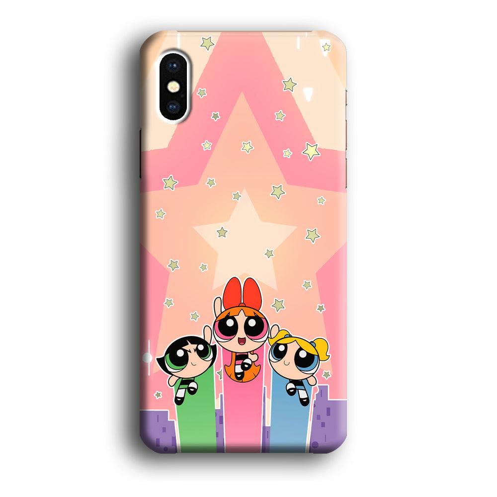 Powerpuff Girls Jump Into Universe iPhone Xs Max Case-Oxvistore