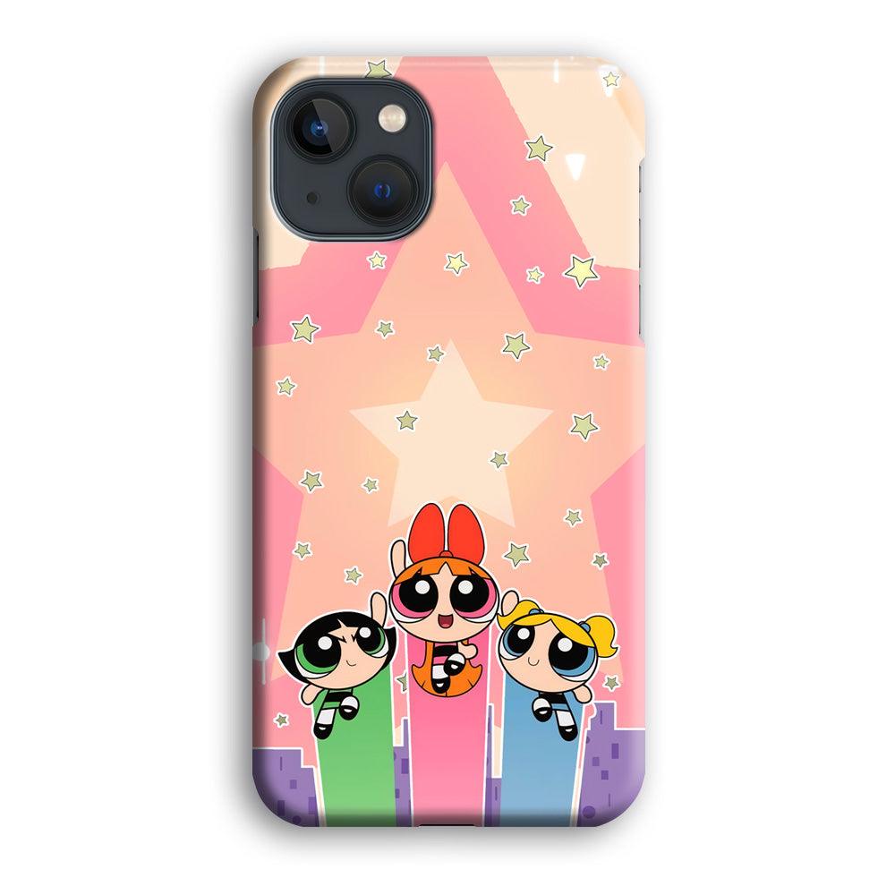 Powerpuff Girls Jump Into Universe iPhone 14 Plus Case-Oxvistore