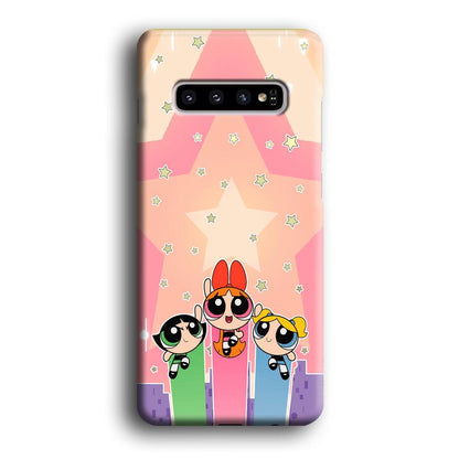 Powerpuff Girls Jump Into Universe Samsung Galaxy S10 Plus Case-Oxvistore