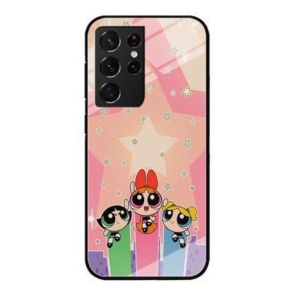 Powerpuff Girls Jump Into Universe Samsung Galaxy S21 Ultra Case-Oxvistore