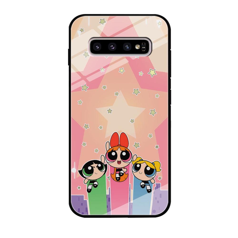 Powerpuff Girls Jump Into Universe Samsung Galaxy S10 Case-Oxvistore