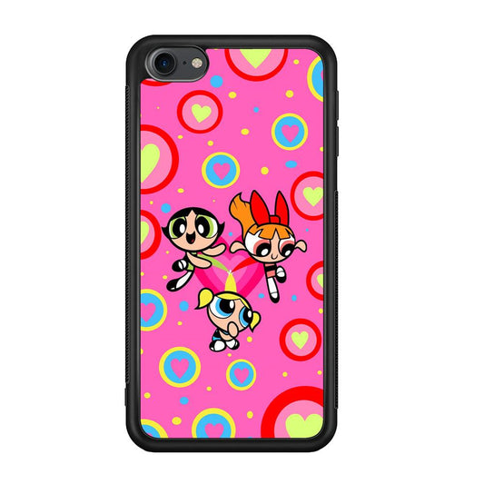 Powerpuff Girls Love Strength iPod Touch 6 Case-Rubber Black (2D Case)-Oxvistore