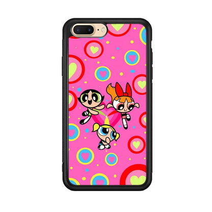 Powerpuff Girls Love Strength iPhone 8 Plus Case-Oxvistore