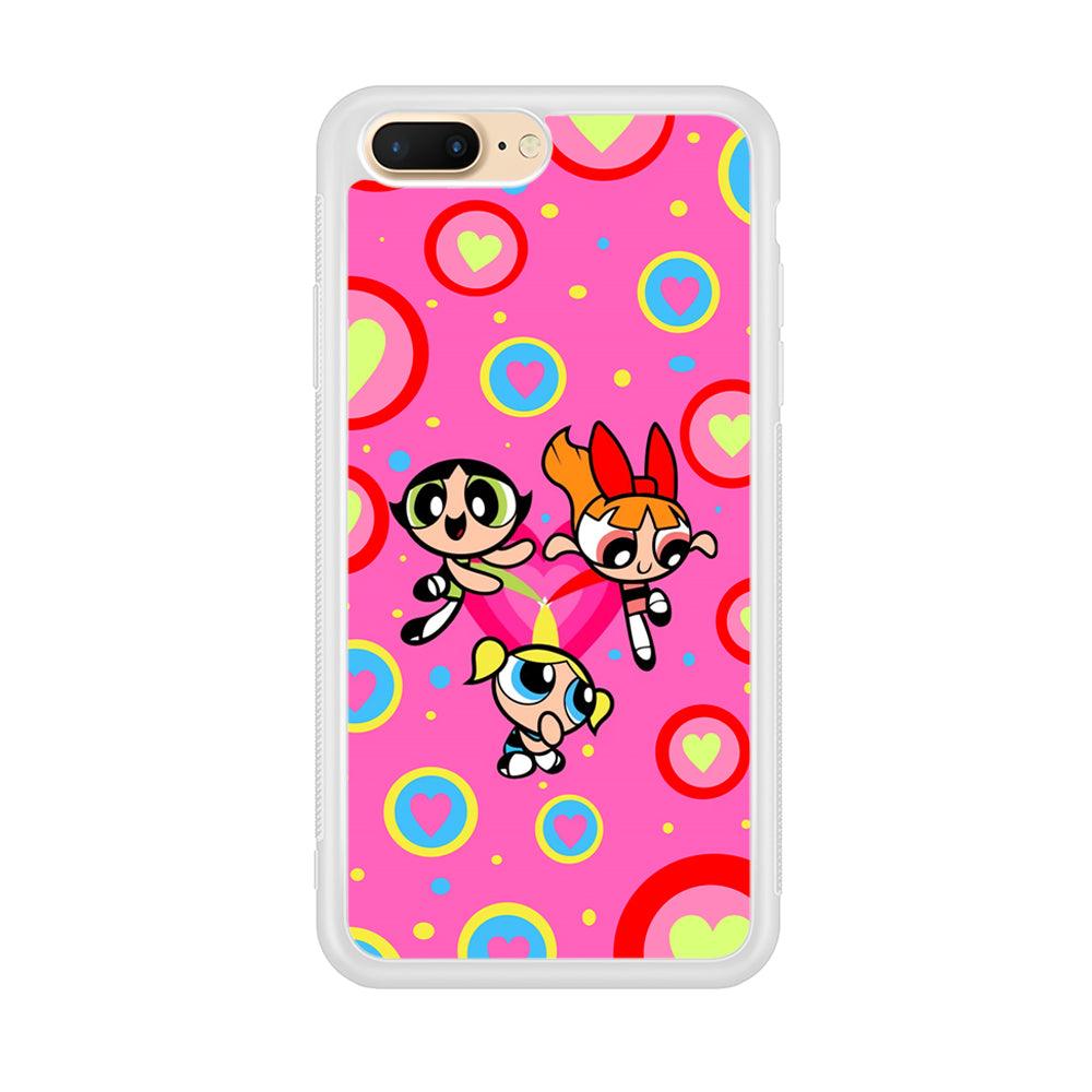 Powerpuff Girls Love Strength iPhone 8 Plus Case-Oxvistore